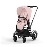 Poussette e-PRIAM Matt Black Peach Pink 2023