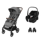 Poussette DUO Soho Select Grey + Cosi Pebble 360 Pro 2 Essential Black