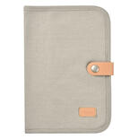 Protège carnet de santé Canvas gris perle