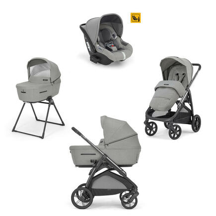 Poussette TRIO System Quattro Aptica Darwin Satin Grey INGLESINA