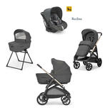 Poussette TRIO System Quattro Aptica Darwin Recline Velvet Grey