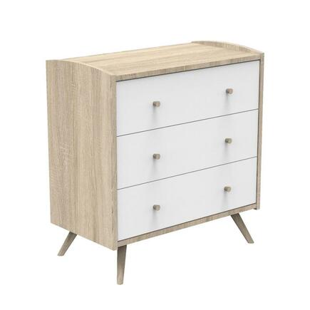 Chambre DUO Lit 70x140 Commode ACCESS Blanc Bois SAUTHON - 2