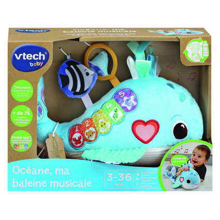 Peluche Musical - Océane, ma baleine musicale Bleu VTECH - 2