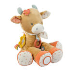 Peluche d'activités vache Mila beige