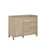 Commode 1 porte 3 tiroirs CALYPSO Chêne du bocage