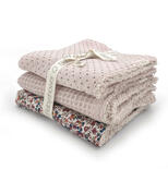 Lot de 3 mini serviettes Rose