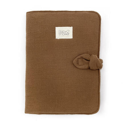 Protège carnet de santé knot Brown BABYSHOWER