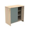 Commode 1 Porte 3 Niches TOKYO Sauge SAUTHON