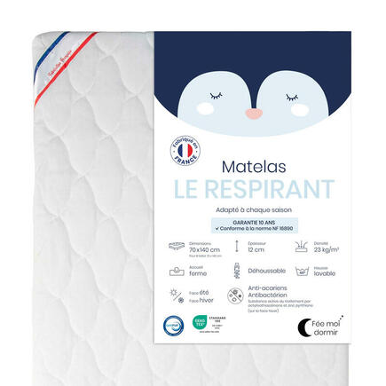 Matelas pour lit 70x140 LE RESPIRANT FEE MOI DORMIR - 3