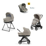 Poussette TRIO System Quattro Electa Darwin Recline Battery Beige