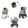 Poussette TRIO System Quattro Aptica XT Darwin Recline Tundra Beige INGLESINA