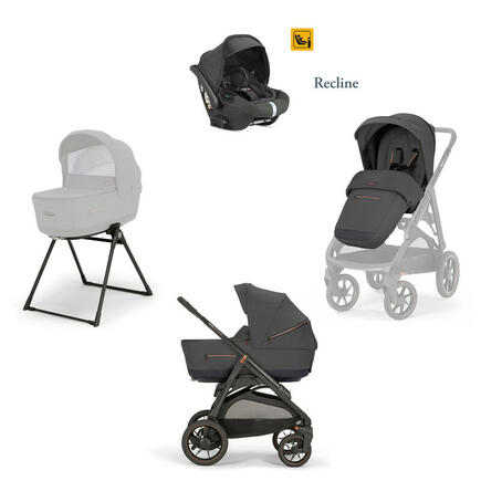 Poussette TRIO System Quattro Aptica XT Darwin Recline Magnet Grey INGLESINA - 6