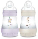 Lot de 2 biberons anti colique 160mL 0-6 mois Planet Love - Lilas