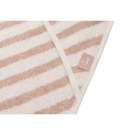 Cape de bain éponge 75x75cm Basic stripe - Wild rose JOLLEIN - 3