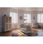 Chambre TRIO Lit 60x120 Commode Armoire Hermione Lune