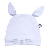 Bonnet naissance doublé pur coton Petit Lapin avec oreilles 