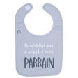 Bavoir Parrain Gris clair BB&CO