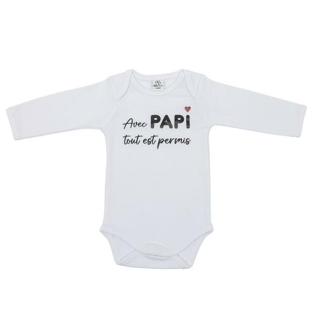 Body ml avec papi blanc 3 mois BB&CO