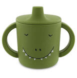 Tasse d'apprentissage en silicone Mr. Dino - Vert