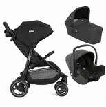 Poussette trio Litetrax + Siège-auto I-Snug 2 + Nacelle Ramble - Shale