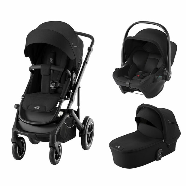 Poussette trio Smile 5Z + Baby-safe core + Nacelle Smile 5Z - Space black BRITAX RÖMER