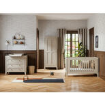 Chambre trio lit 70x140 cm + Commode + Armoire 1 porte Milenne by Vox - Sable beige