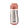 Gourde inox 350mL + anse - Terracotta BEABA