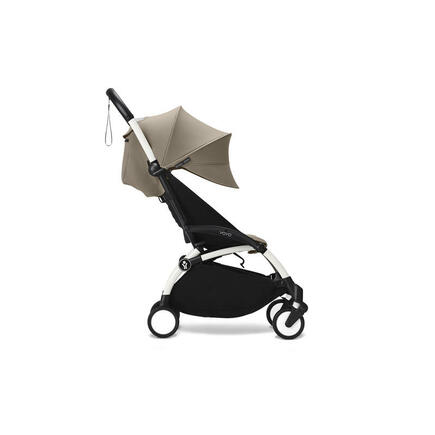 Poussette YOYO 3 Pack 6+ Taupe / Cadre Blanc STOKKE - 4