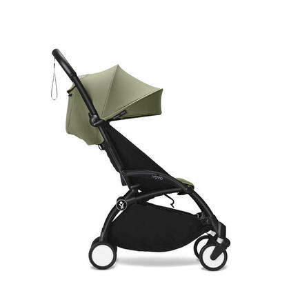 Poussette YOYO 3 Pack 6+ Olive / Cadre Noir STOKKE