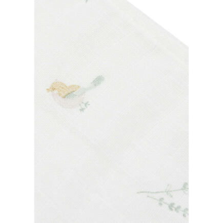 Lot de 3 langes en gaze de coton small 70x70cm Lovely birds - Multicolor JOLLEIN - 4